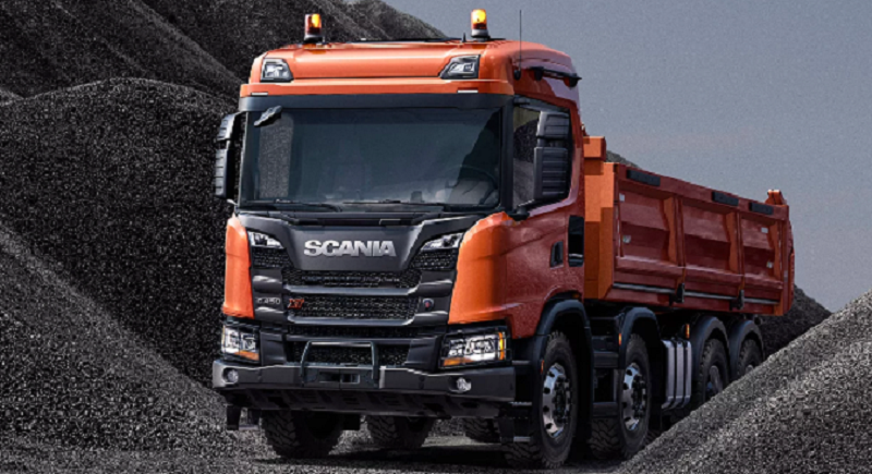 Scania на низкой передаче